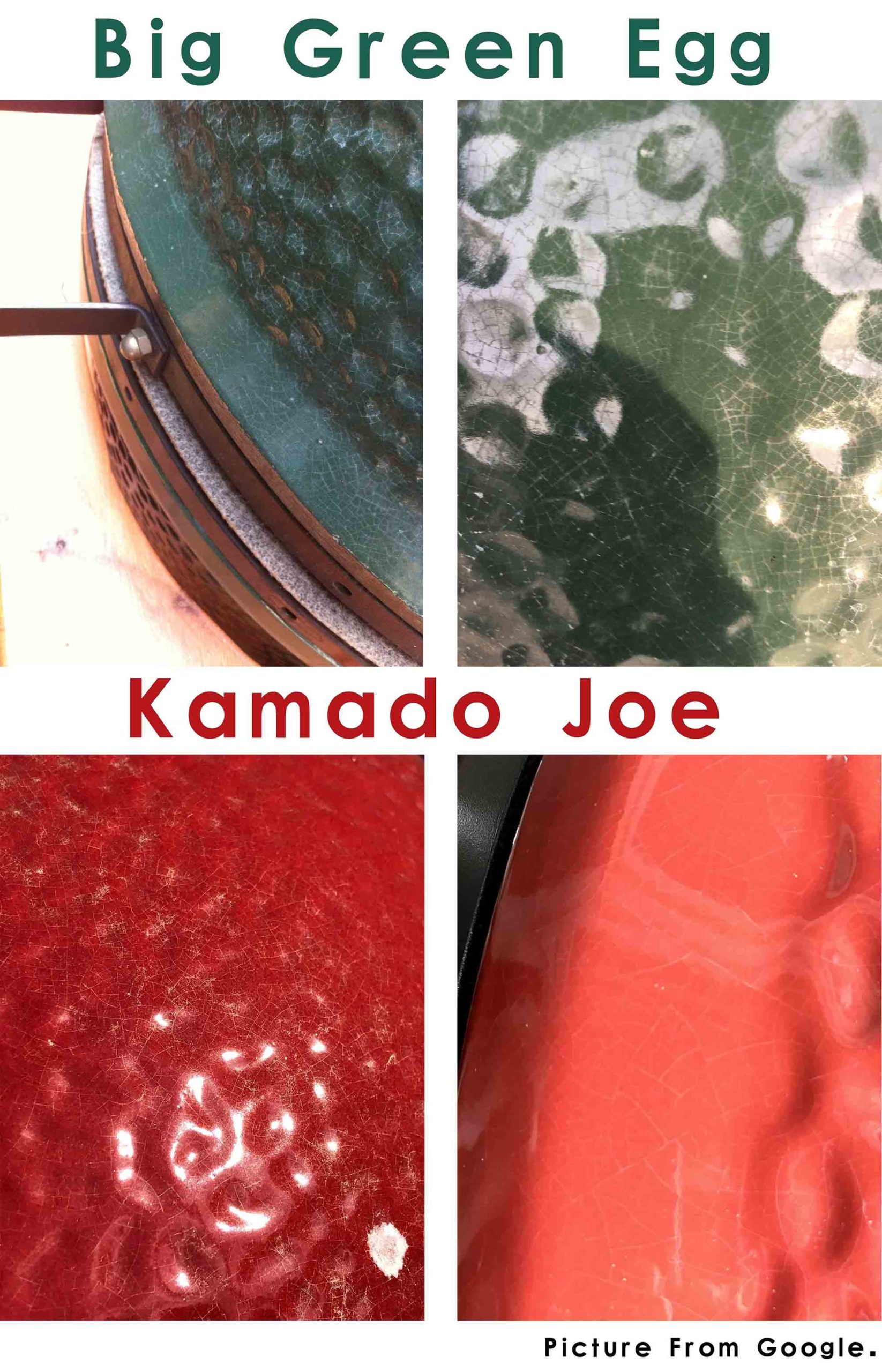 Ceramic kamado grill crazing