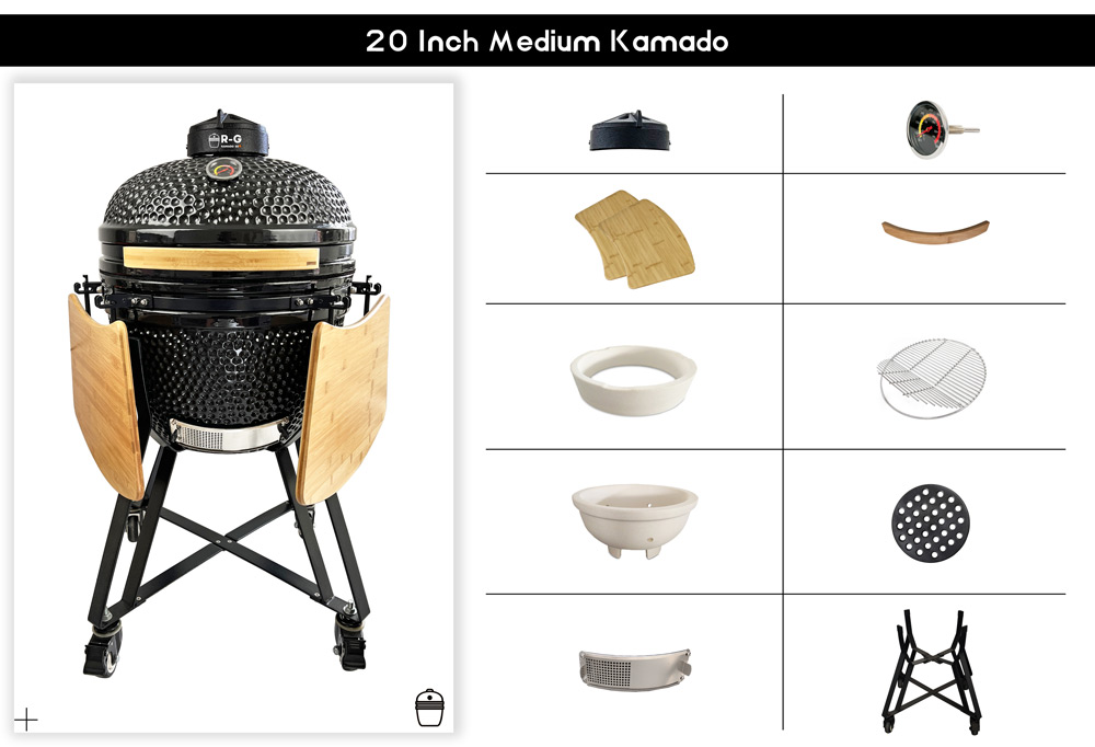Medium size Kamado bono factory, 20 inch Kamado bbq grill manufactory (6)