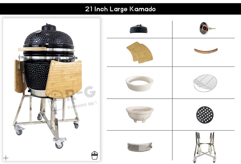 rg-best-stainless-steel-green-egg-ceramic-Kamado-BBQ-Grills-manufactory-suppliers-manufacturer-standard-configuration