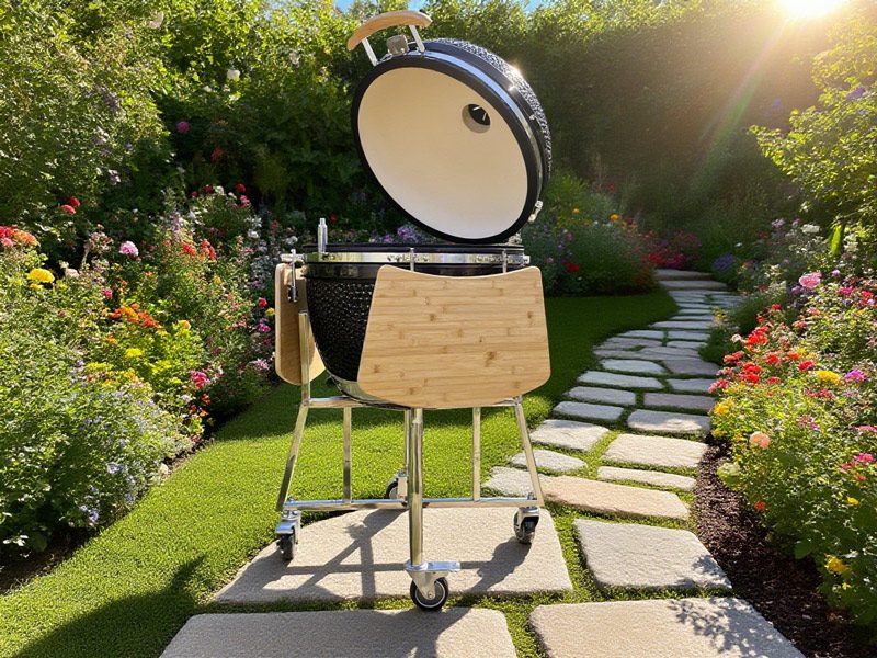 XXLarge-25-inch-Largest-Stainless-Steel-Best-Ceramic-Kamado-Egg-BBQ-Grill-manufactory-suppliers-kamado-smokers