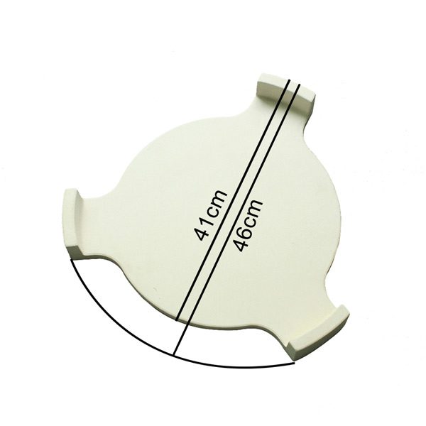 Ceramic heat deflector plate for slow cooking supply