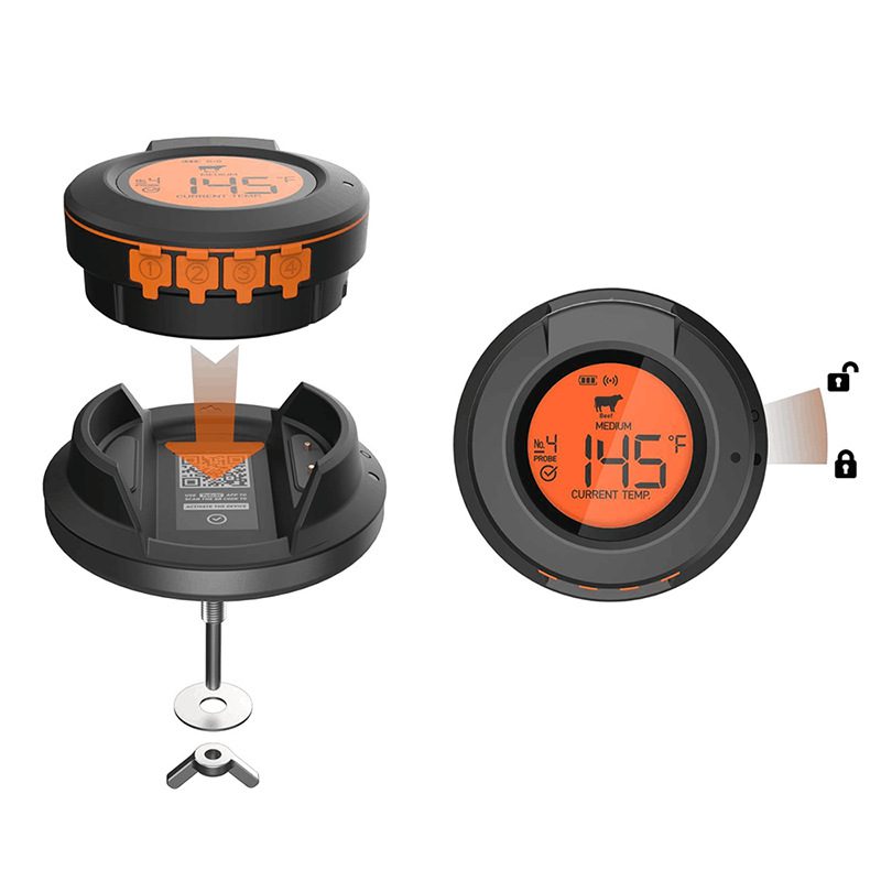 ceramic kamado bbq grill accessories wireless Bluetooth wireless thermometer supplier-3