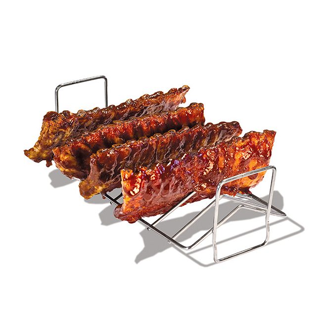 Ceramic-Kamado-bbq-grill-accessories-chicken Rib-Rack cooking outdoor supplier