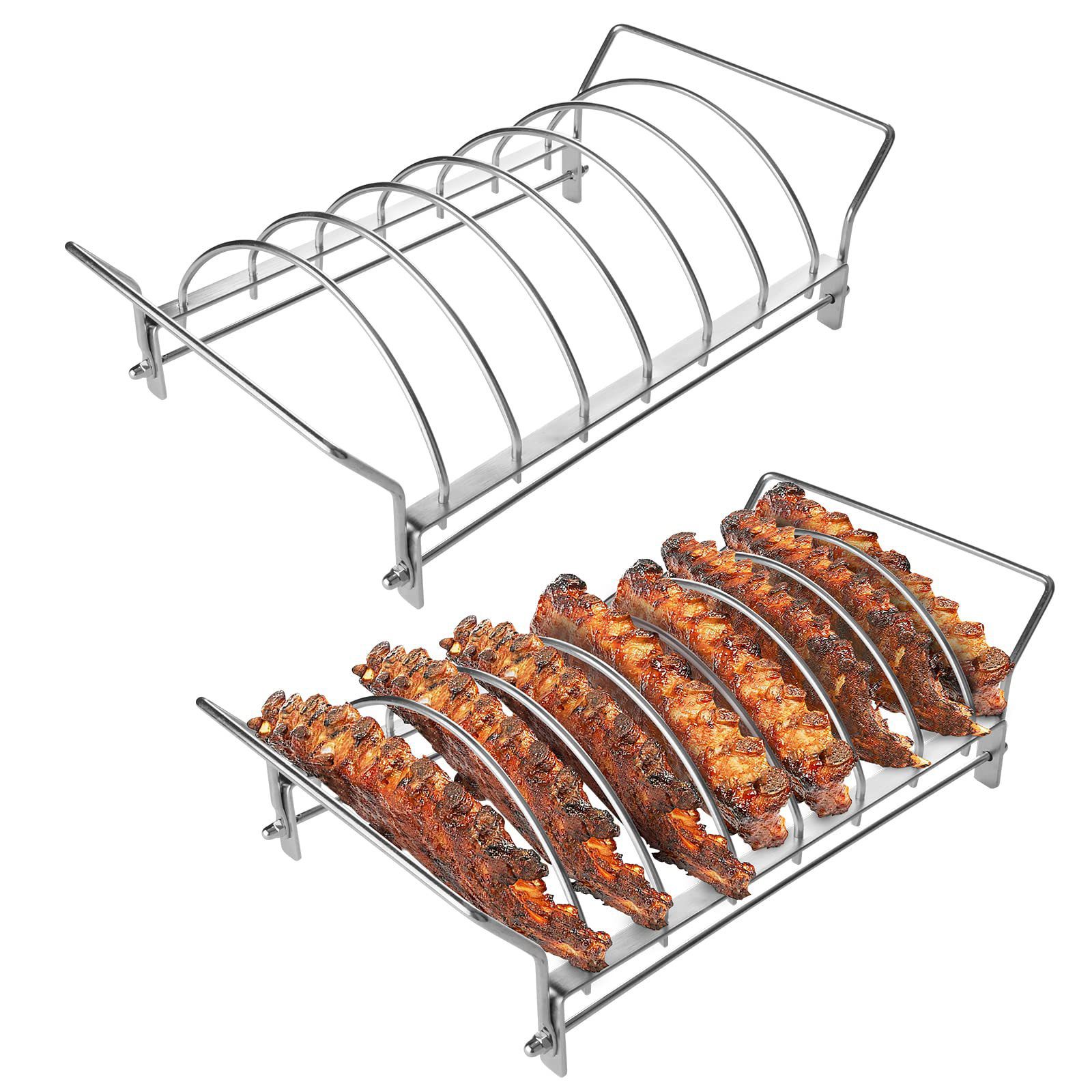 Ceramic-Kamado-bbq-grill-accessories-chicken Rib-Rack cooking outdoor