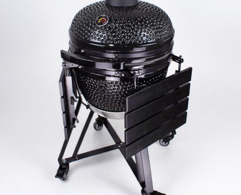 20-kamado-grill-all-black-with-steel-trolley