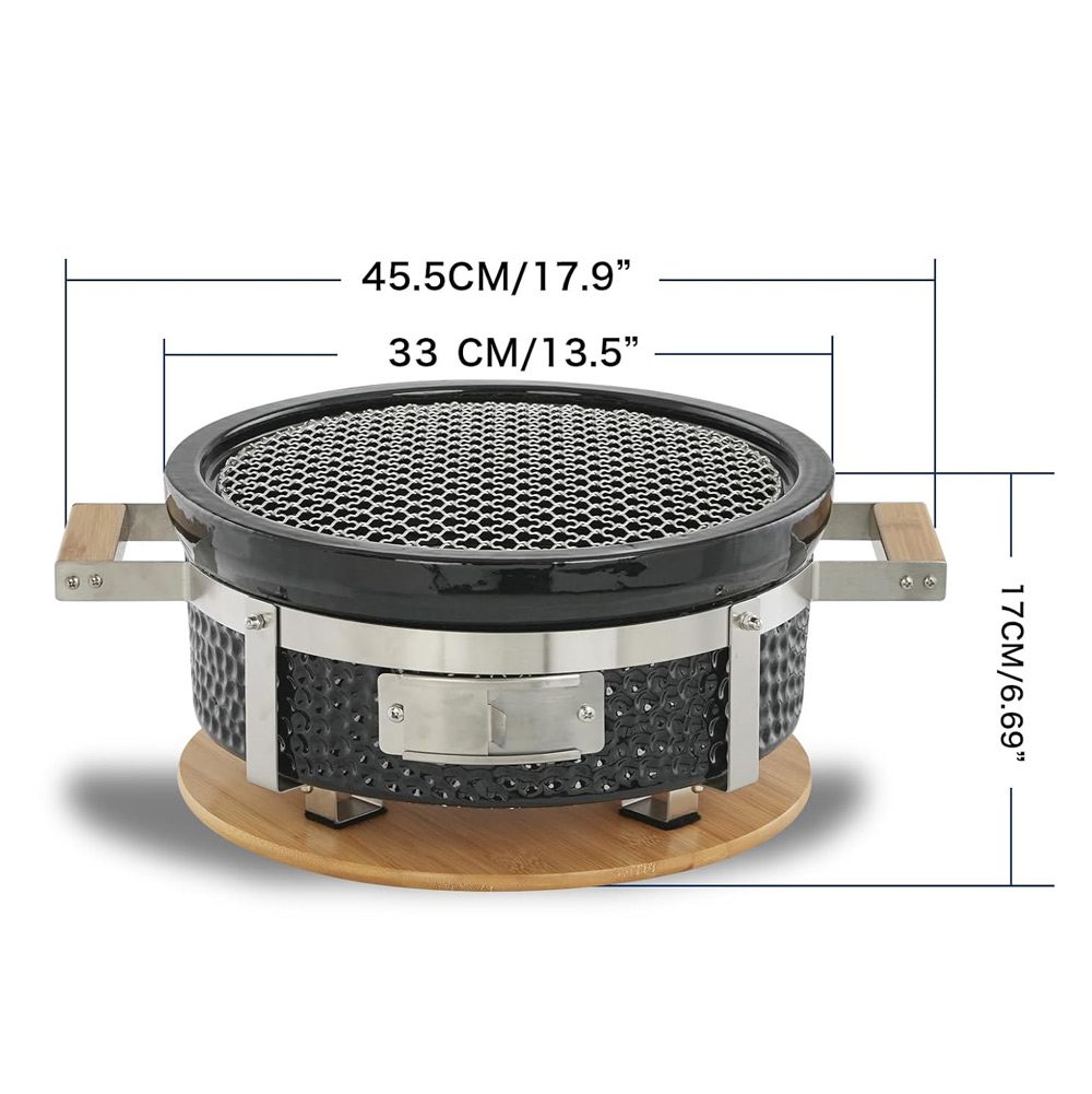 Charcoal-BBQ-Grill-Hibachi-Grill-with-Grid-Lifter-Portable-Grill-with-Stainless-Steel-Griill-Grate-BBQ-Grill-for-Outdoor-Camping-Picnic-Patio-Backyard-Cooking oven