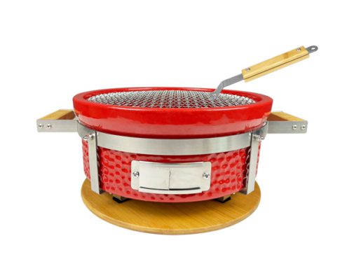 Charcoal-BBQ-Grill-round Hibachi-Grill-with-Grid-Lifter Japanese grill ceramic cook manufactory supplier Charcoal-BBQ-Grill-round Hibachi-Grill-with-Grid-Lifter Japanese grill ceramic cook manufactory supplier