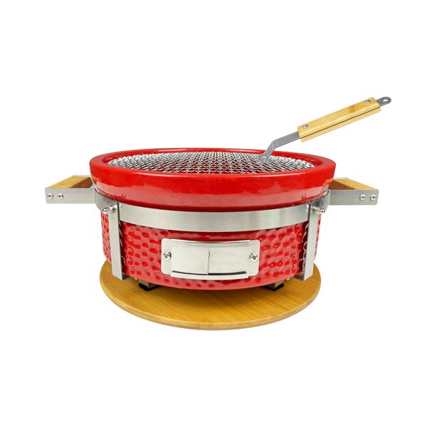 Charcoal-BBQ-Grill-round Hibachi-Grill-with-Grid-Lifter Japanese grill ceramic cook manufactory supplier Charcoal-BBQ-Grill-round Hibachi-Grill-with-Grid-Lifter Japanese grill ceramic cook manufactory supplier