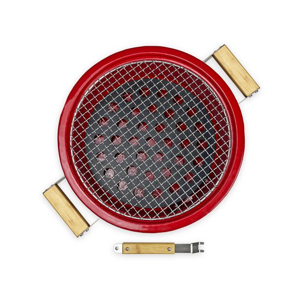 Charcoal-BBQ-Grill-round Hibachi-Grill-with-Grid-Lifter Japanese grill ceramic cook manufactory suppliers Charcoal-BBQ-Grill-round Hibachi-Grill-with-Grid-Lifter Japanese grill ceramic cook manufactory suppliers