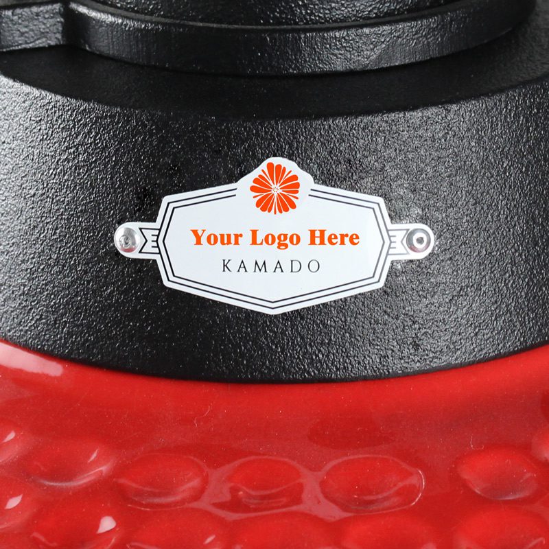 kamado-grills-top-vent-logo-plate-for-oem-and-own-branding