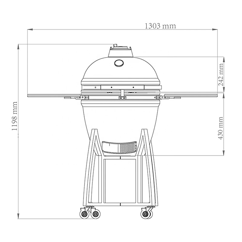 21 inch kamado grill size