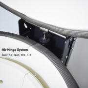 kamado ceramic grill air hinge system easy open kamado ceramic grill air hinge system