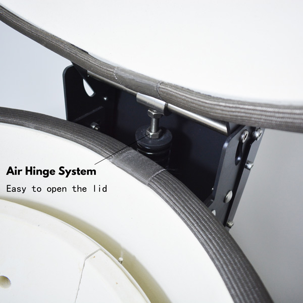 kamado ceramic grill air hinge system easy open kamado ceramic grill air hinge system