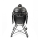 klassischer Kamado barbecue grill schwarze textur