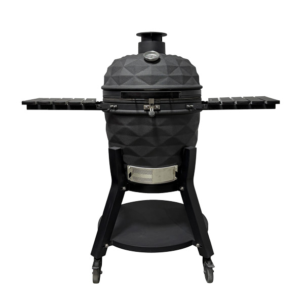 Large 22 Inch Black Kamado Grill for Smoking and Grilling factories