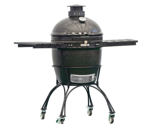 22 inch black ceramic kamado grill for outdoor BBQ cooking