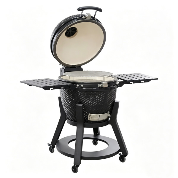 the 24 inch kamado bbq grill with plastic handle side table and air hinge the 24 inch kamado bbq grill with plastic handle side table and air hinge