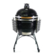 Barbacoa Kamado tipo huevo de 27 pulgadas, horno de cerámica para barbacoa, acero inoxidable