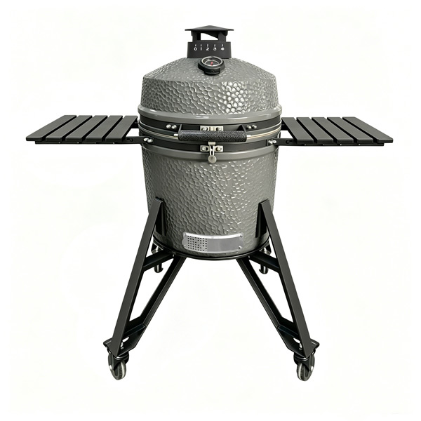 Premium Ceramic Construction for Backyard & Patio Grilling gray Premium Ceramic Construction for Backyard & Patio Grilling gray