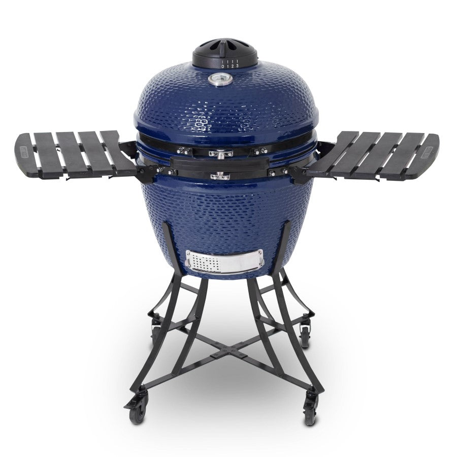 dark blue 24 Inch Ceramic Kamado Grill From Suppliers for outdoor