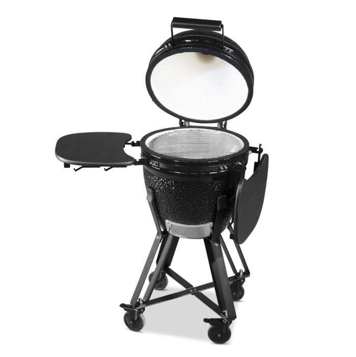 all black keramik kamado grill 18 inch all black keramik kamado grill 18 inch