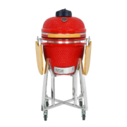 18inch_kamado_grill_bbq red color 18inch_kamado_grill_bbq red color
