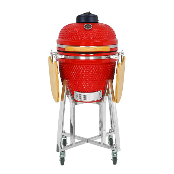 18inch_kamado_grill_bbq red color 18inch_kamado_grill_bbq red color